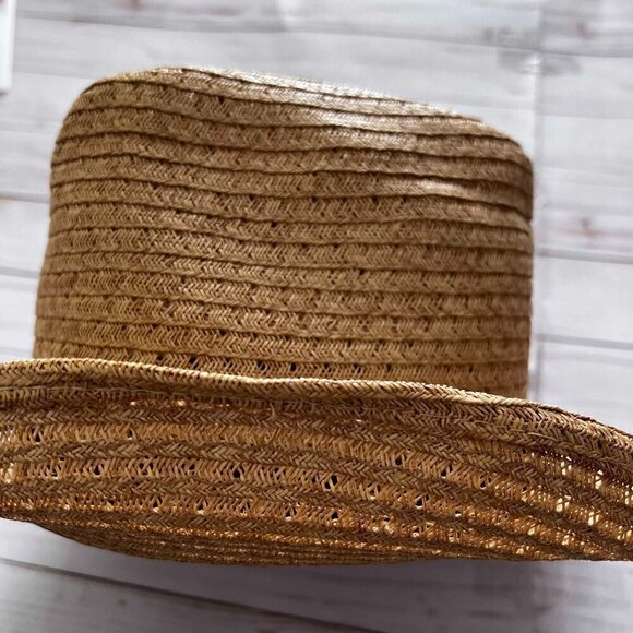 Sheplers Inc Tan Western Cowboy Straw Hat One Size - Picture 5 of 11